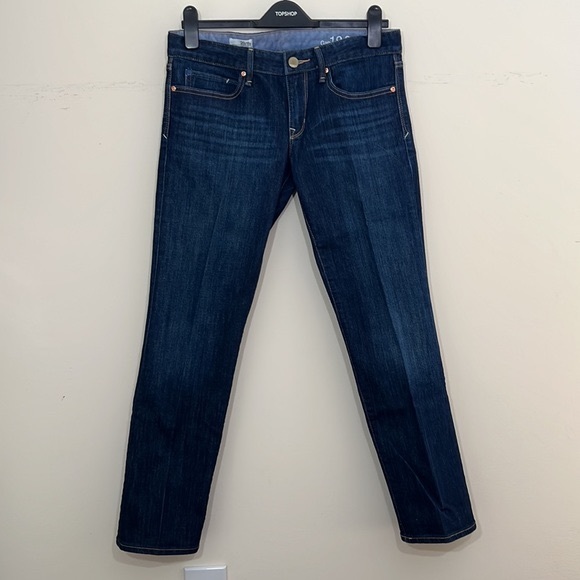 GAP Jeans Gap 969 Women Real Straight Jeans Dark Blue Color Size
